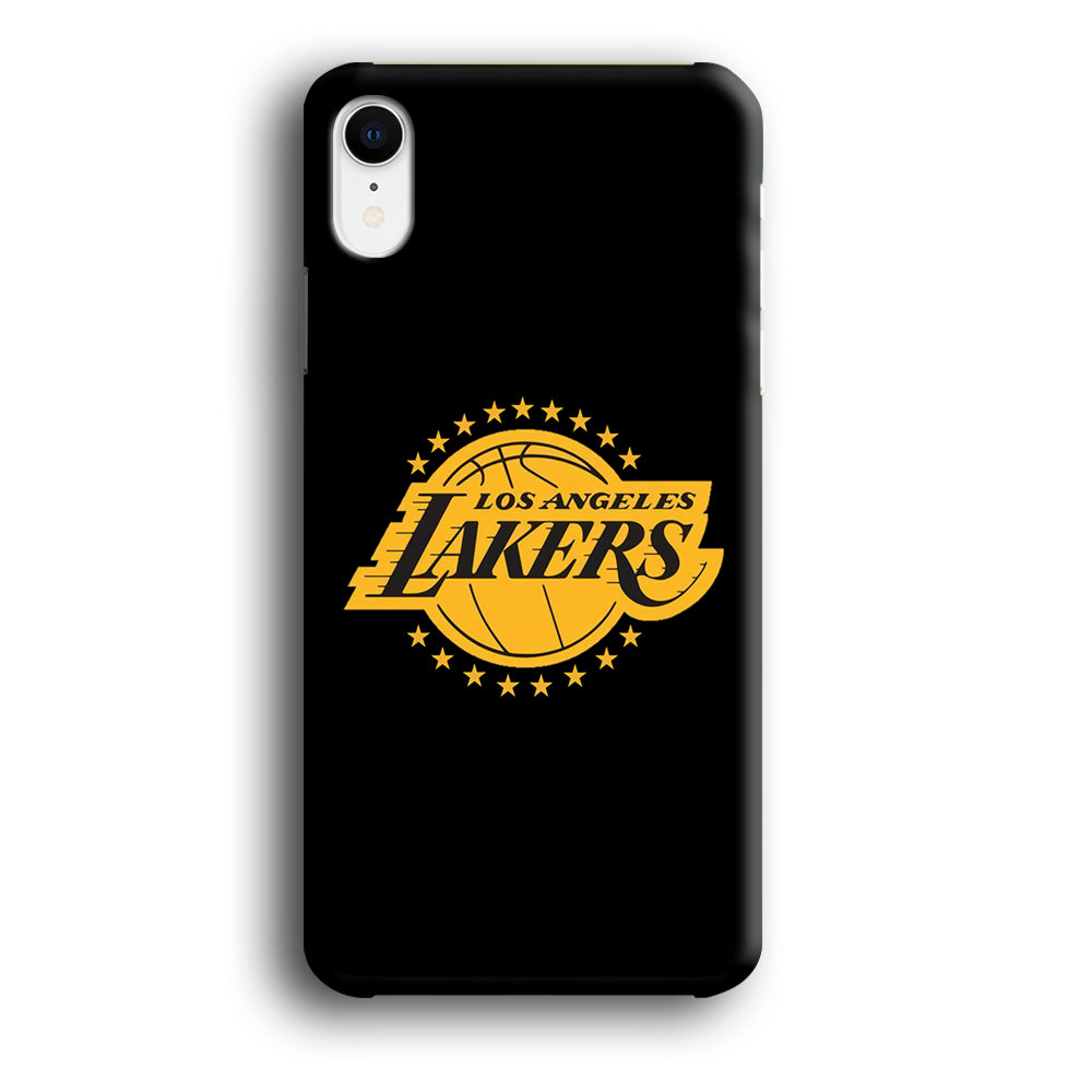 Los Angeles Lakers Black Logo iPhone XR Case