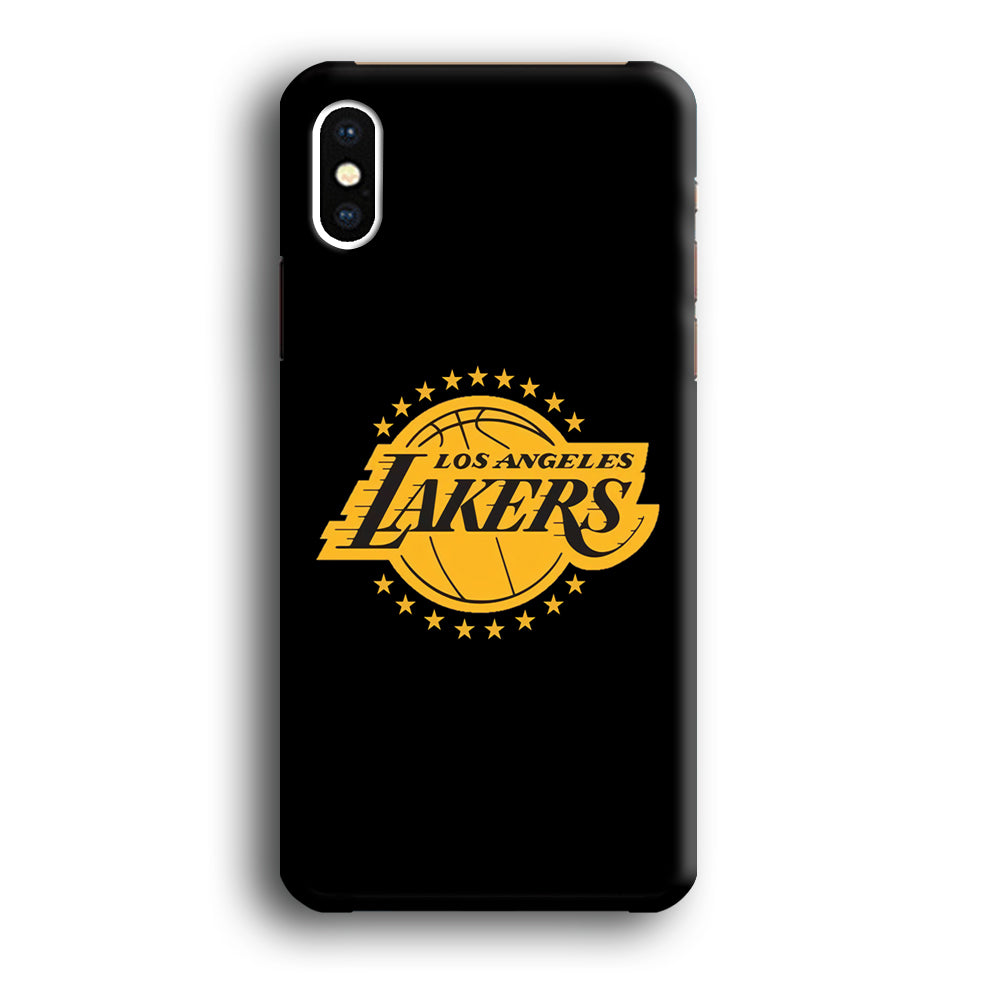 Los Angeles Lakers Black Logo iPhone XS Case