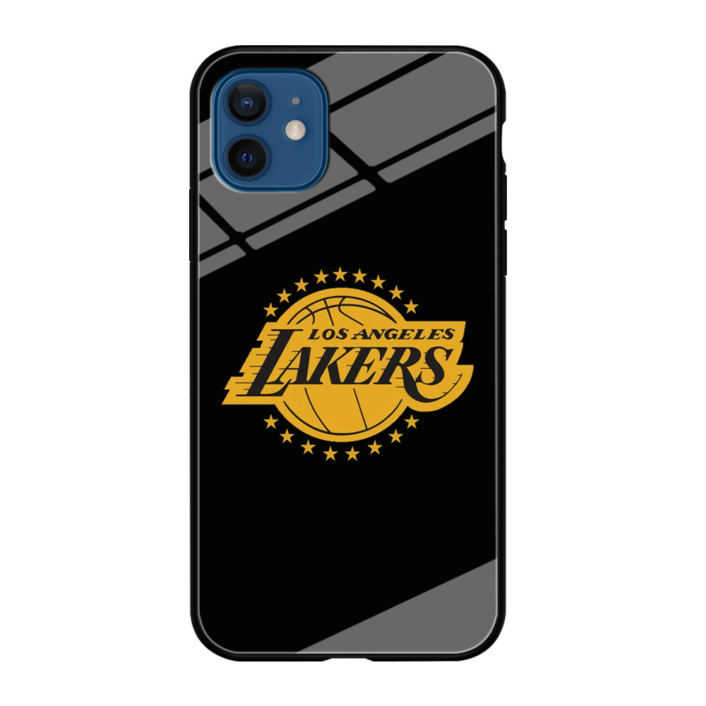 Los Angeles Lakers Black Logo iPhone 12 Case