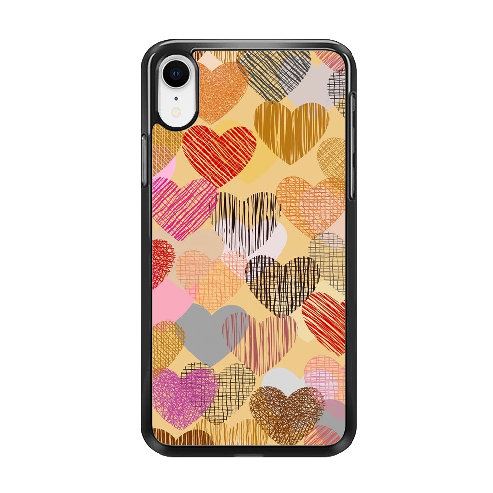 Love Aesthetic Soft Colour iPhone XR Case