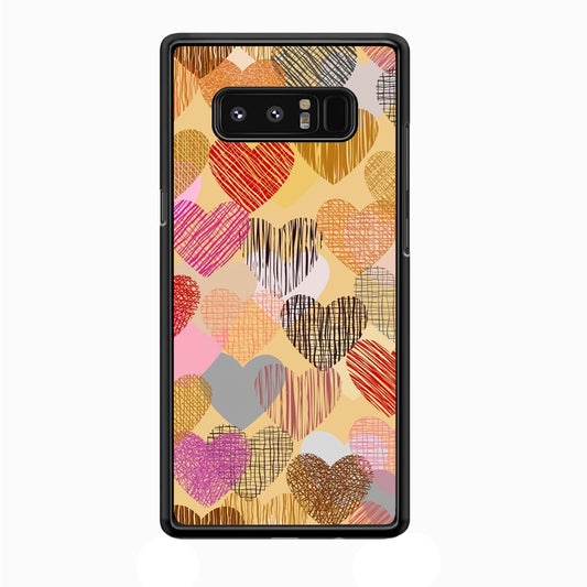 Love Aesthetic Soft Colour Samsung Galaxy Note 8 Case