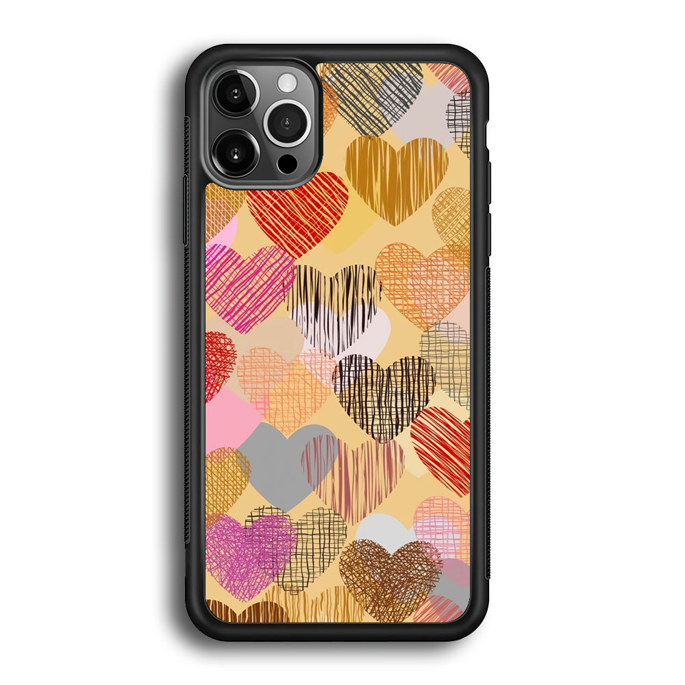 Love Aesthetic Soft Colour iPhone 12 Pro Case