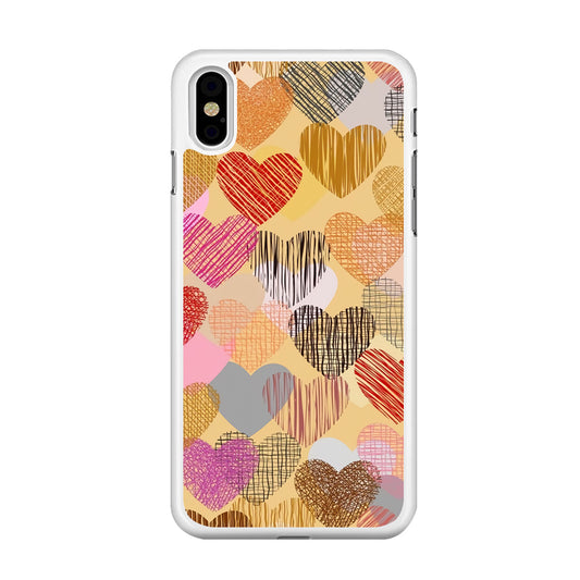 Love Aesthetic Soft Colour iPhone Xs Case