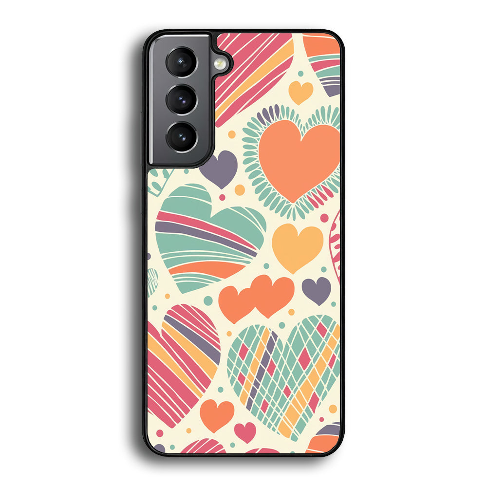 Love Cute White Samsung Galaxy S21 Plus Case