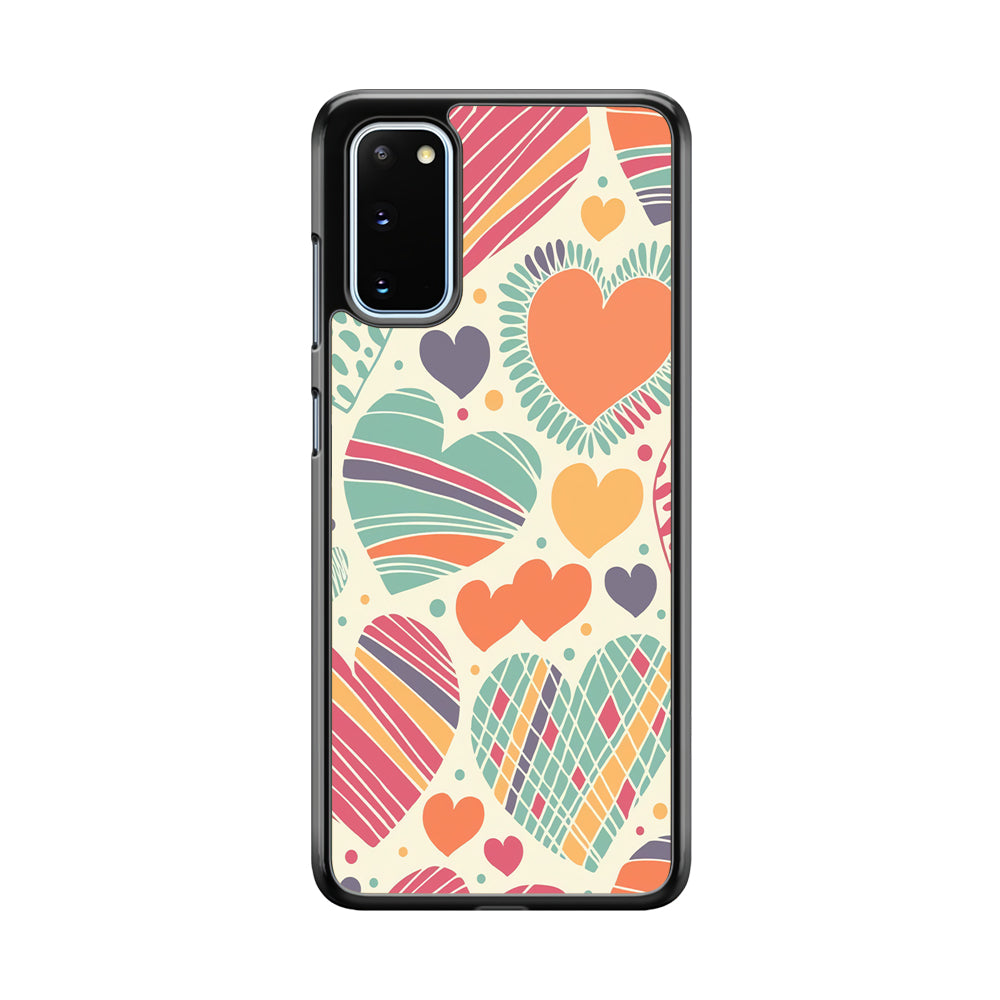 Love Cute White Samsung Galaxy S20 Case