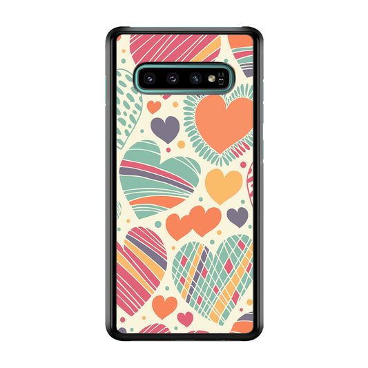 Love Cute White Samsung Galaxy S10 Case