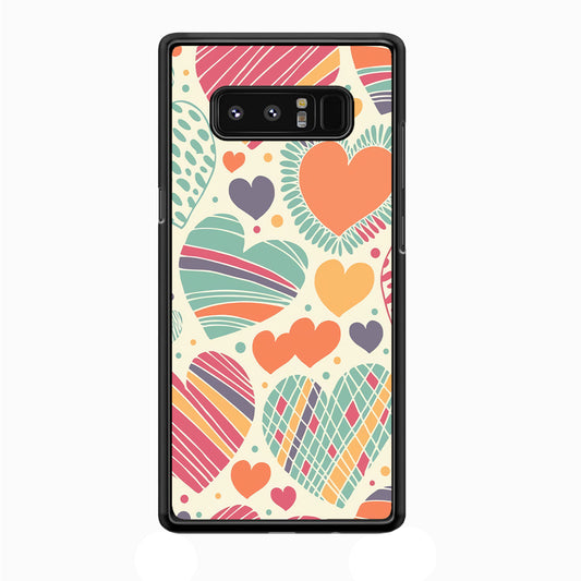 Love Cute White Samsung Galaxy Note 8 Case