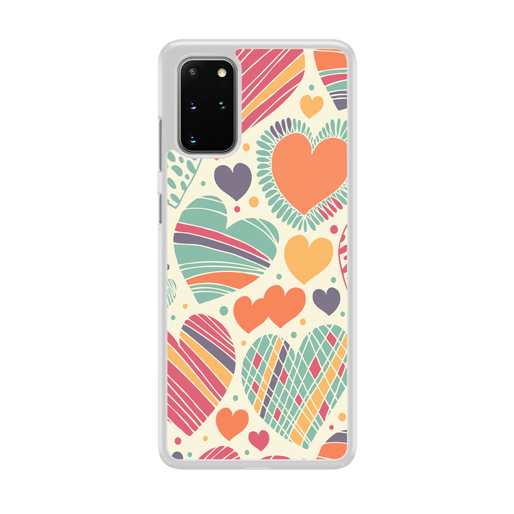 Love Cute White Samsung Galaxy S20 Plus Case