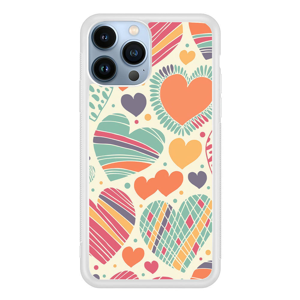 Love Cute White iPhone 13 Pro Max Case