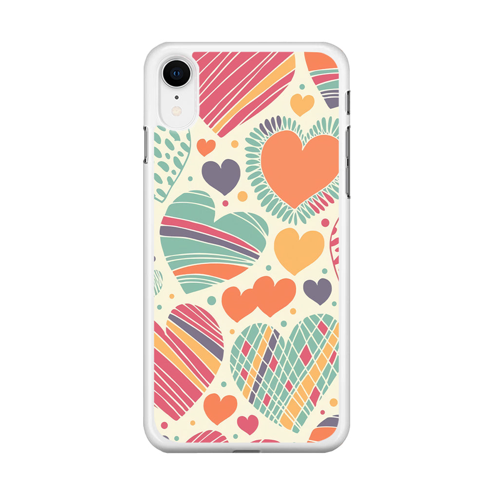 Love Cute White iPhone XR Case