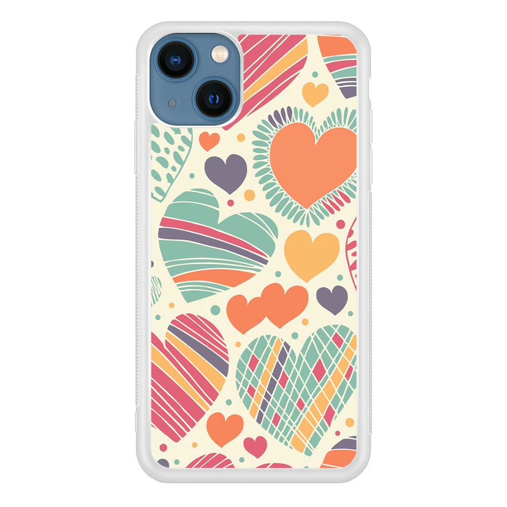 Love Cute White iPhone 13 Case