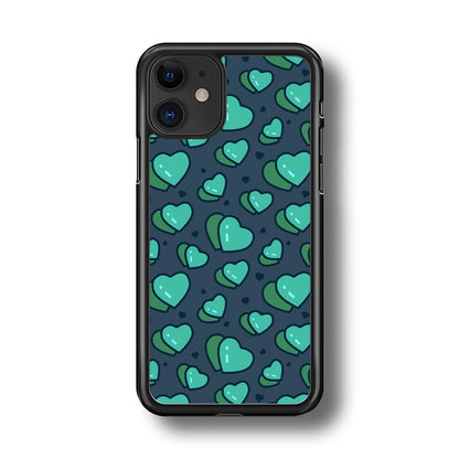 Love Green Doodle iPhone 11 Case