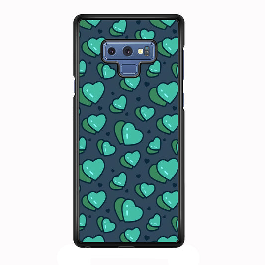 Love Green Doodle Samsung Galaxy Note 9 Case