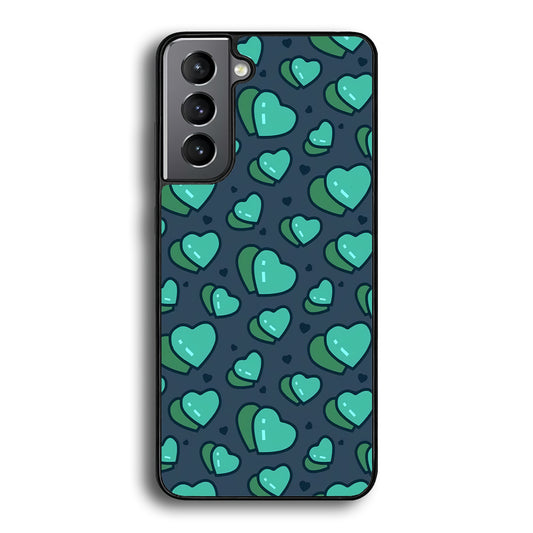 Love Green Doodle Samsung Galaxy S21 Plus Case