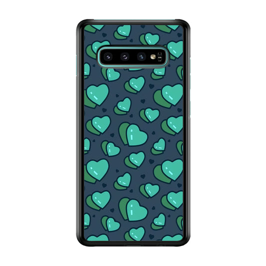 Love Green Doodle Samsung Galaxy S10 Case