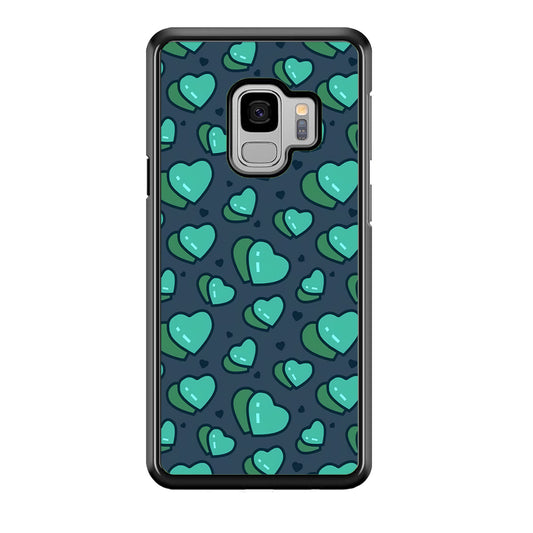 Love Green Doodle Samsung Galaxy S9 Case