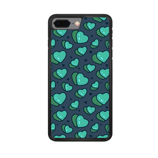 Love Green Doodle iPhone 8 Plus Case