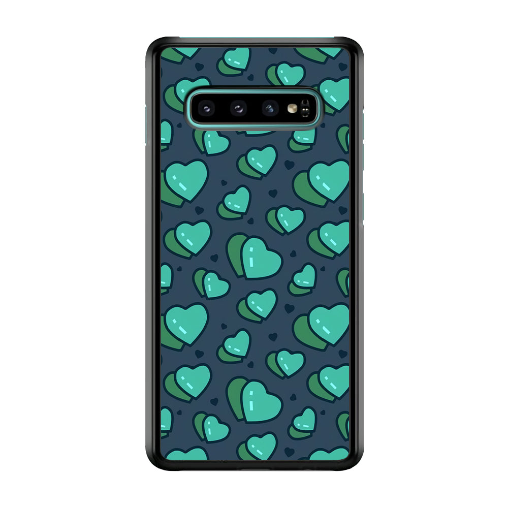 Love Green Doodle Samsung Galaxy S10 Plus Case