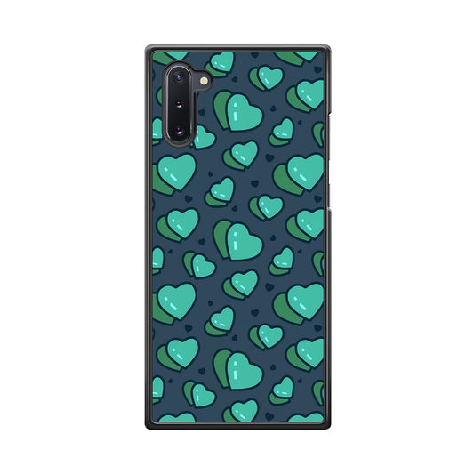 Love Green Doodle Samsung Galaxy Note 10 Case