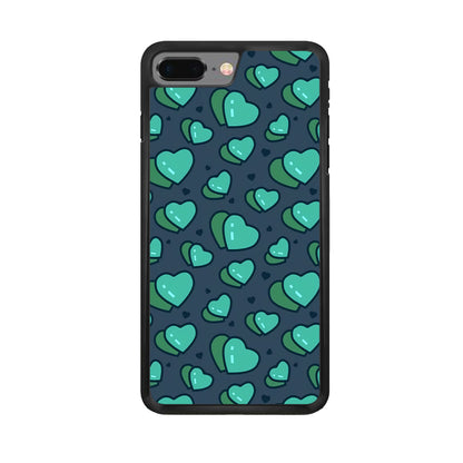 Love Green Doodle iPhone 7 Plus Case