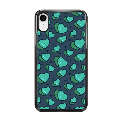 Love Green Doodle iPhone XR Case