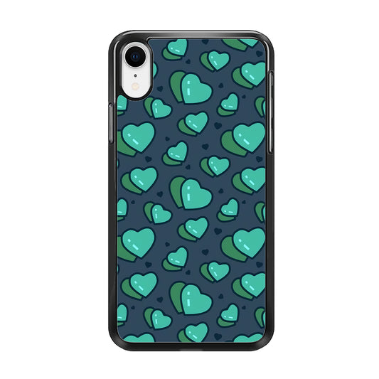 Love Green Doodle iPhone XR Case
