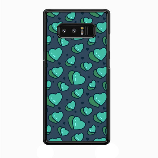 Love Green Doodle Samsung Galaxy Note 8 Case