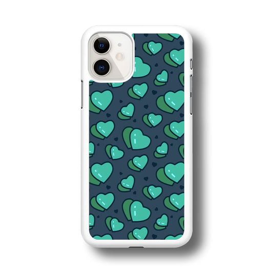 Love Green Doodle iPhone 11 Case