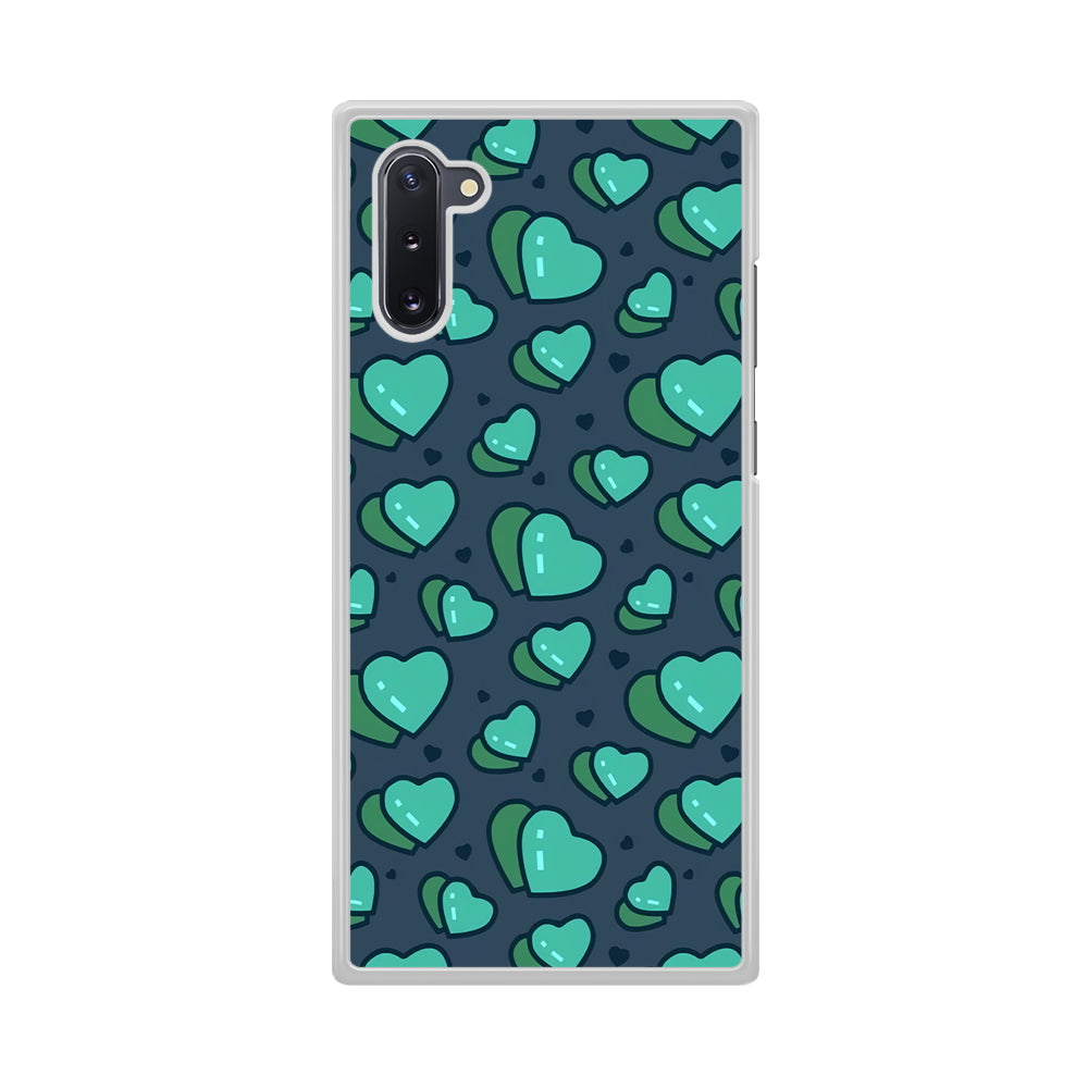 Love Green Doodle Samsung Galaxy Note 10 Case