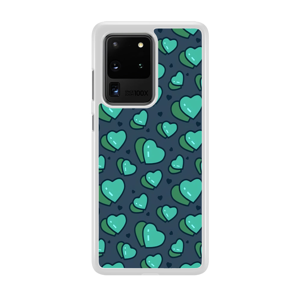 Love Green Doodle Samsung Galaxy S20 Ultra Case