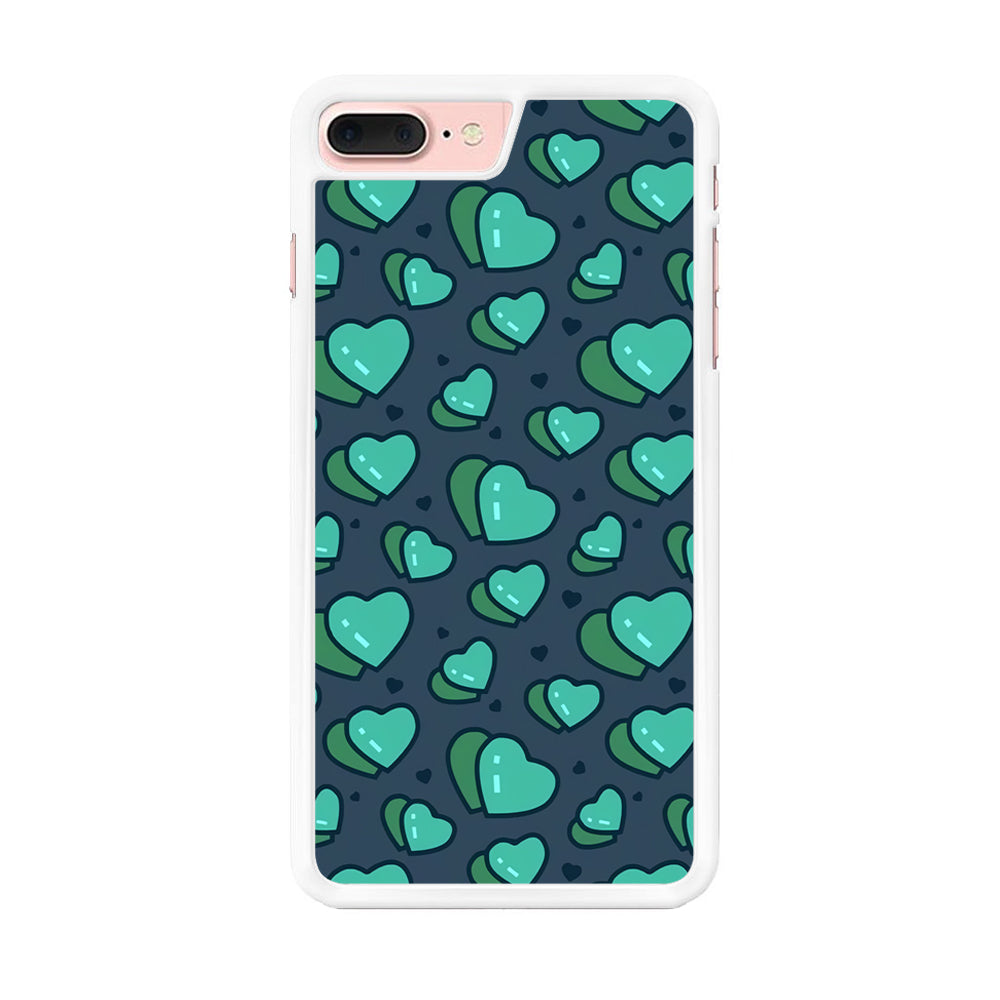 Love Green Doodle iPhone 8 Plus Case