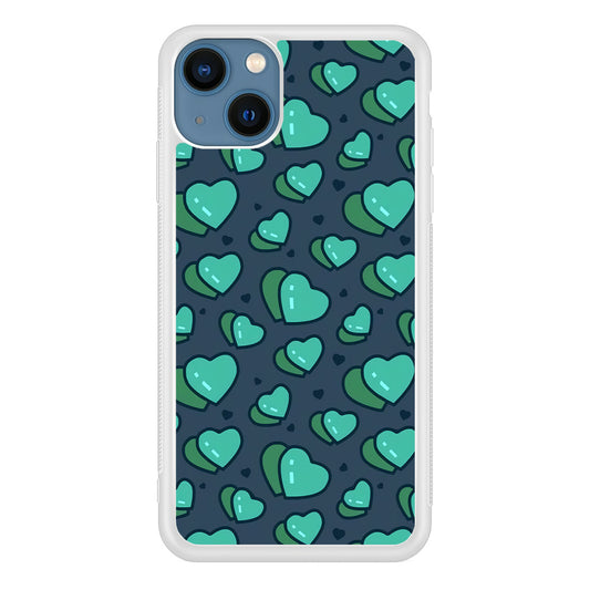Love Green Doodle iPhone 13 Case