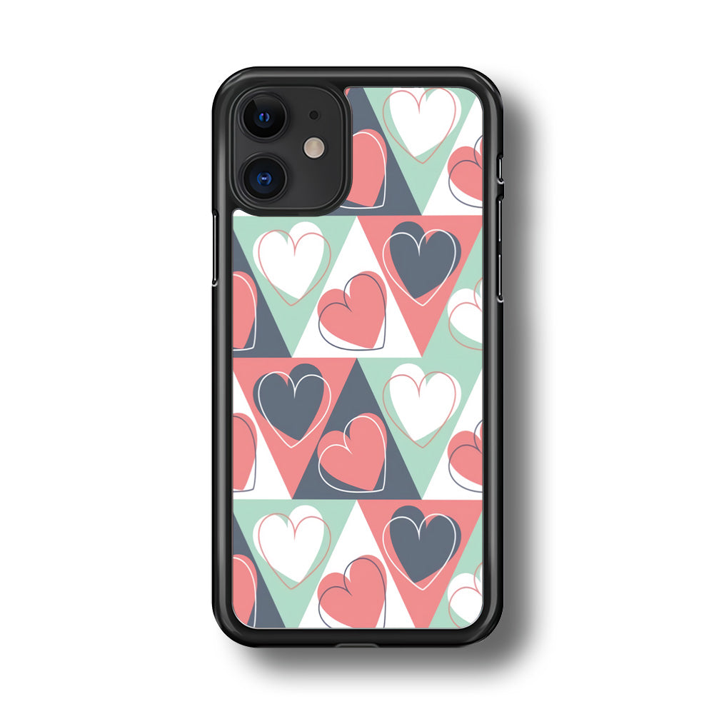 Love Triangle Doodle iPhone 11 Case