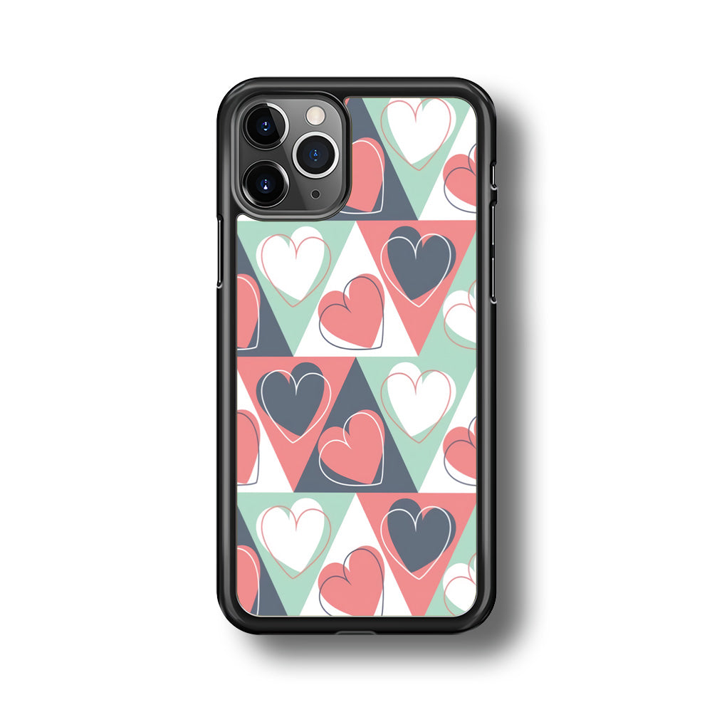 Love Triangle Doodle iPhone 11 Pro Case