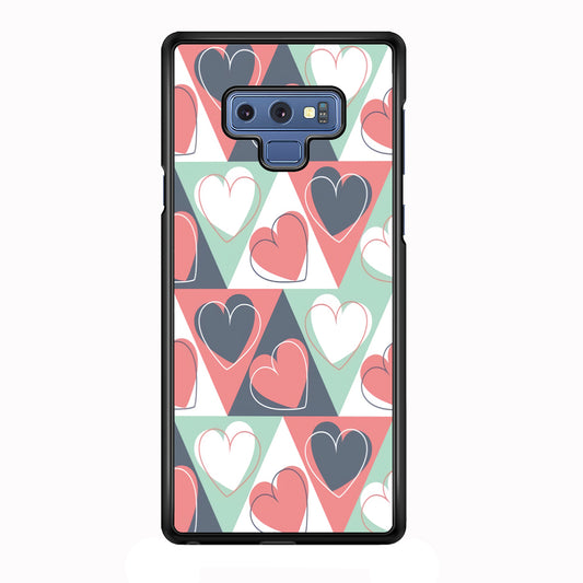 Love Triangle Doodle Samsung Galaxy Note 9 Case