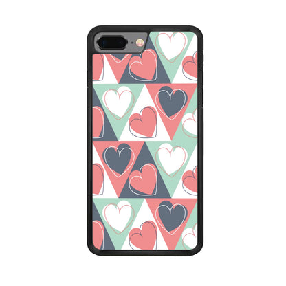 Love Triangle Doodle iPhone 8 Plus Case