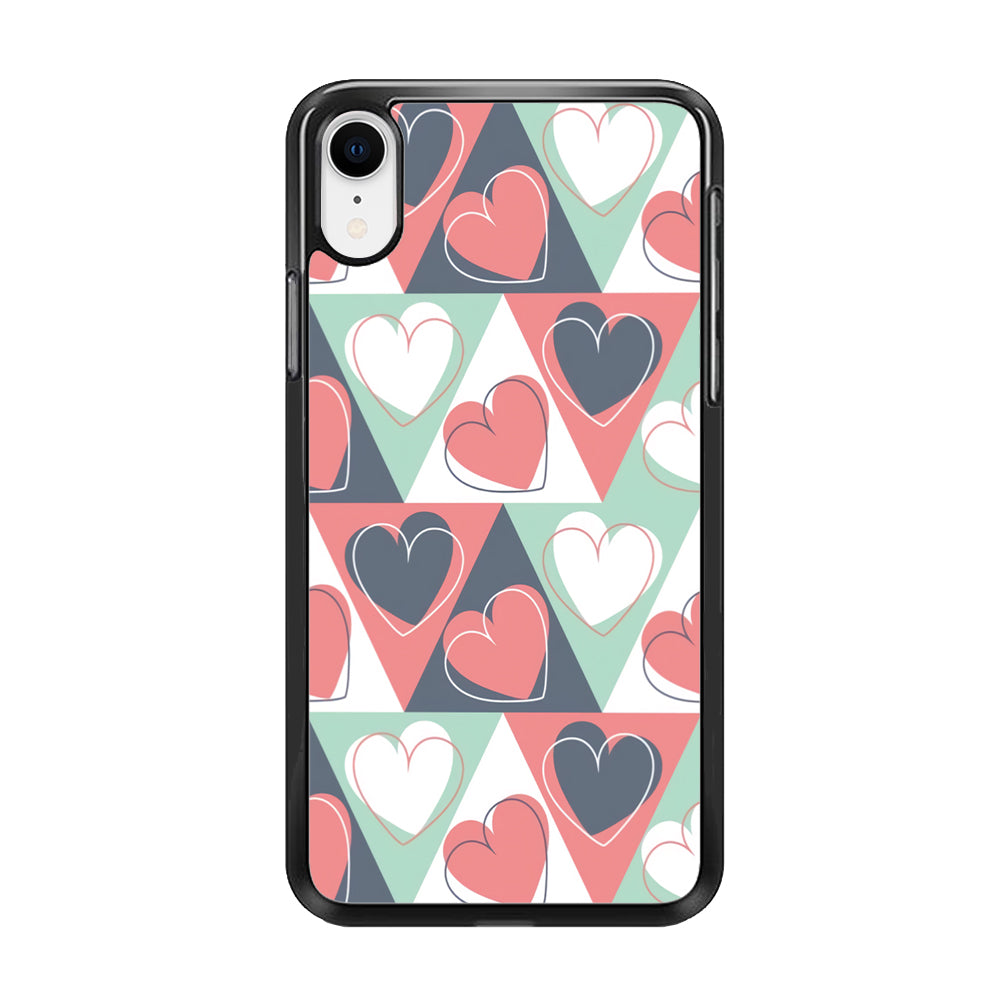 Love Triangle Doodle iPhone XR Case