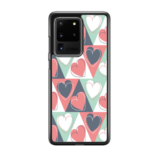 Love Triangle Doodle Samsung Galaxy S20 Ultra Case