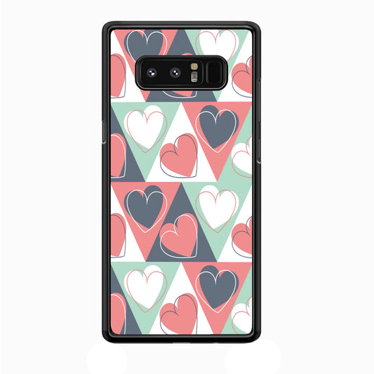 Love Triangle Doodle Samsung Galaxy Note 8 Case