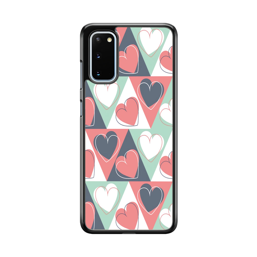 Love Triangle Doodle Samsung Galaxy S20 Case