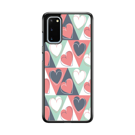 Love Triangle Doodle Samsung Galaxy S20 Case