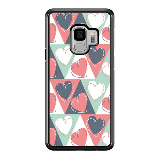 Love Triangle Doodle Samsung Galaxy S9 Case