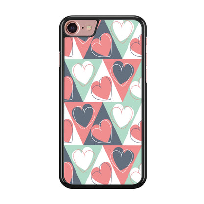 Love Triangle Doodle iPhone 7 Case
