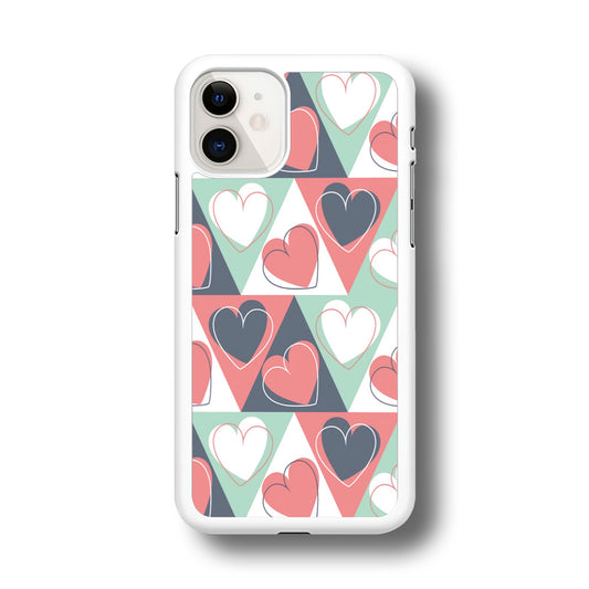 Love Triangle Doodle iPhone 11 Case