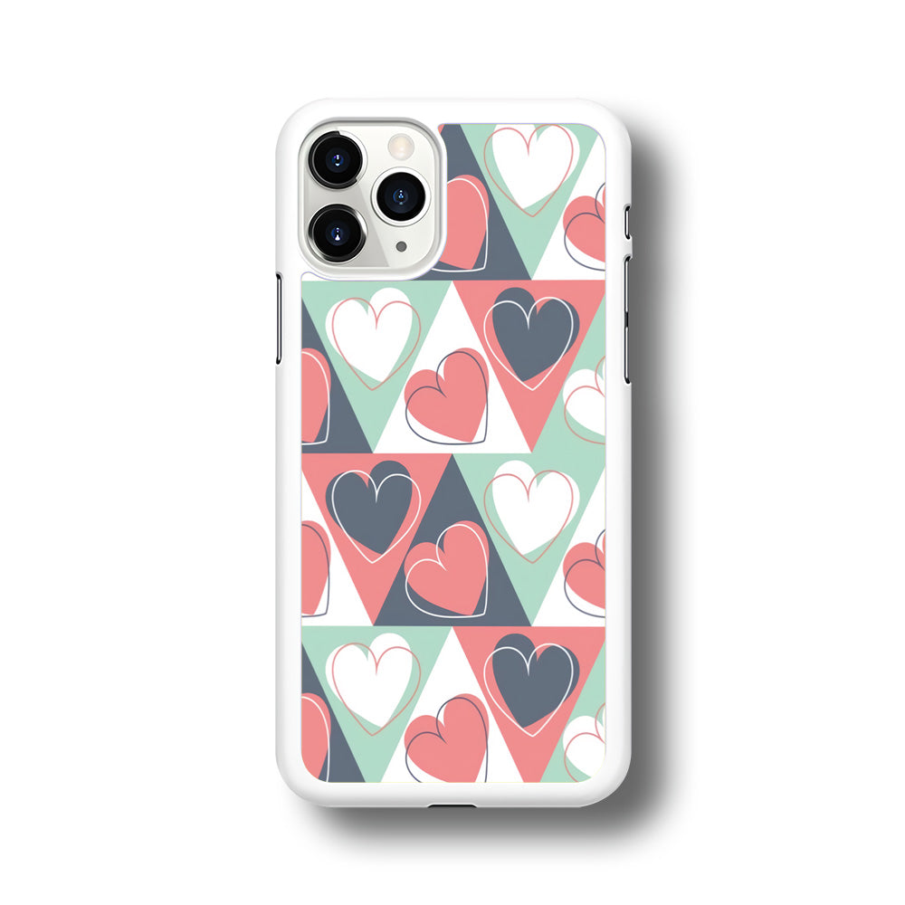 Love Triangle Doodle iPhone 11 Pro Case