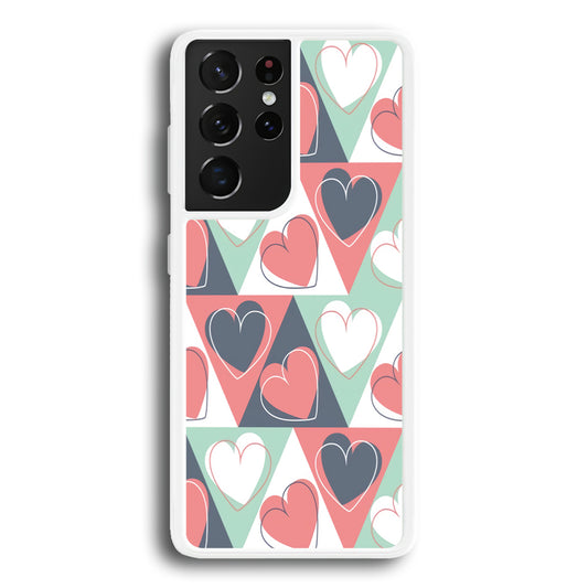Love Triangle Doodle Samsung Galaxy S21 Ultra Case