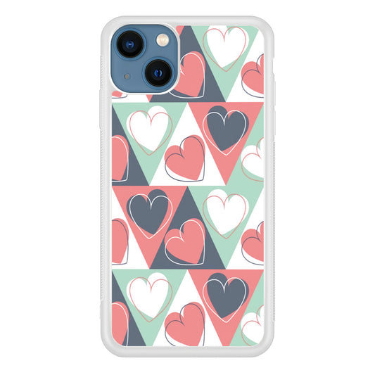 Love Triangle Doodle iPhone 13 Case