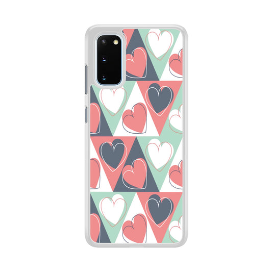 Love Triangle Doodle Samsung Galaxy S20 Case