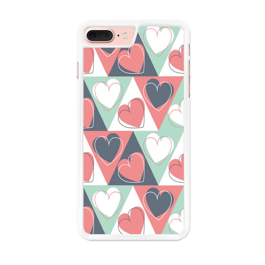 Love Triangle Doodle iPhone 7 Plus Case