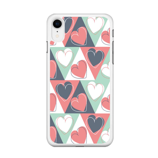 Love Triangle Doodle iPhone XR Case